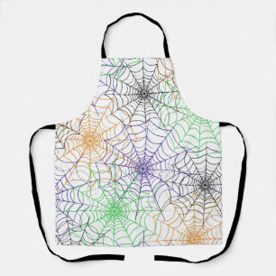 A Simple Halloween Spider's Web Pattern Apron