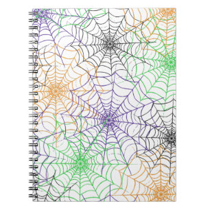 A Simple Halloween Spider's Web Pattern Notebook