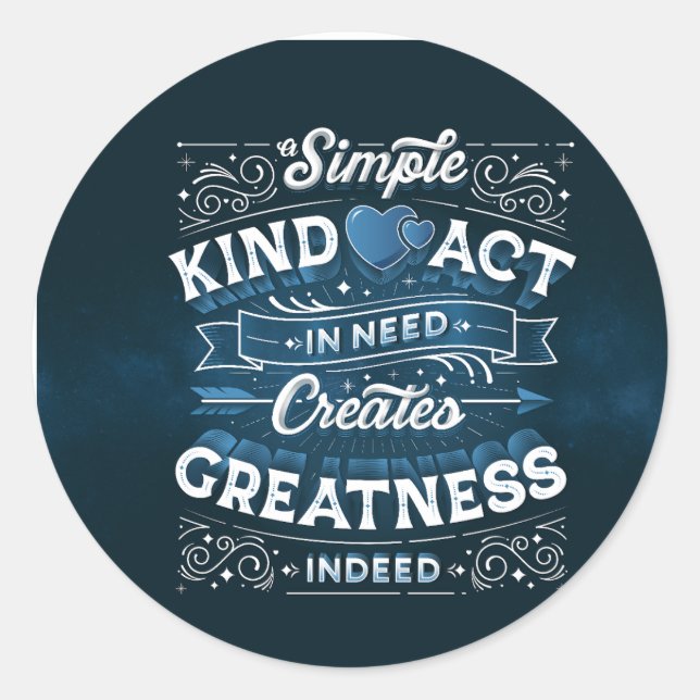 A Simple Kind Act / Stickers (Front)