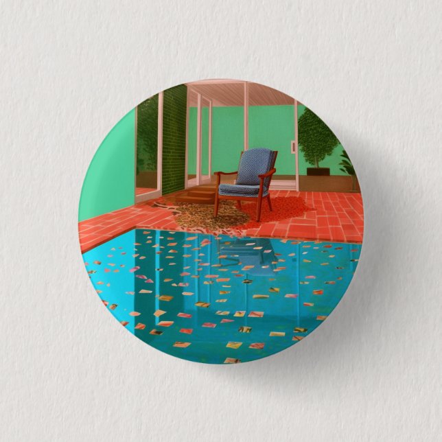 A simple modern button, badge, pin  (Front)