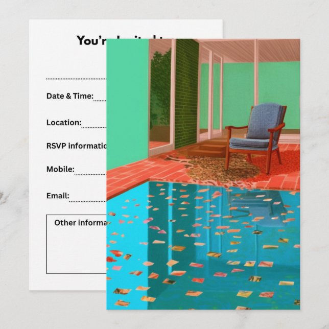 A simple modern invitation (Front/Back)