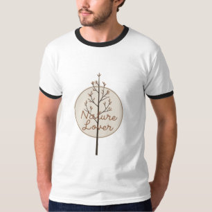 A simple mountain and sun combo T-Shirt