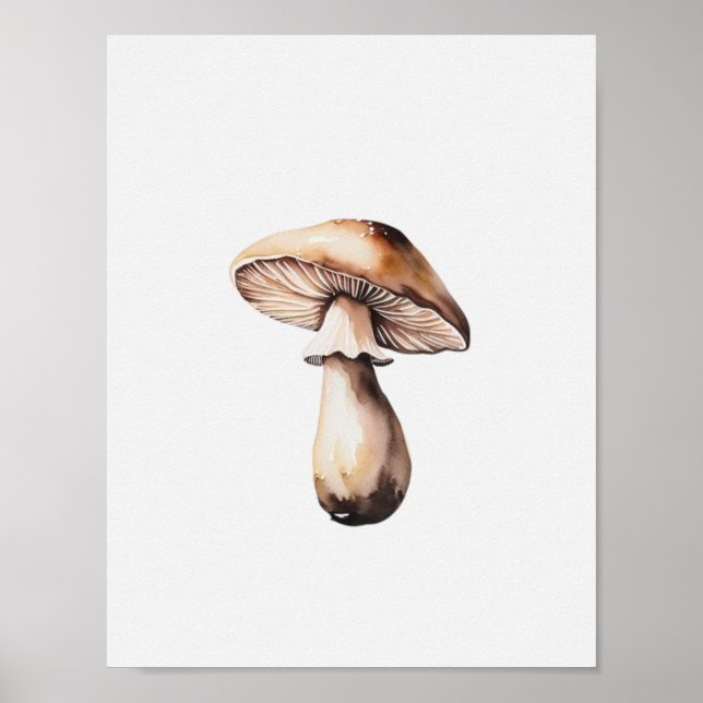 A simple mushroom Poster (Front)