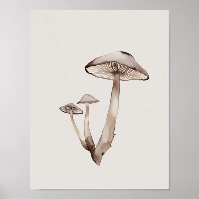 A simple mushroom poster (Front)