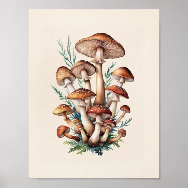 A simple mushroom poster (Front)
