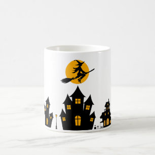 A Simple Silhouette Witch Coffee Mug