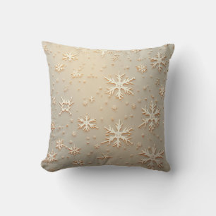 A simple snowflake pattern with a warm feeling cushion