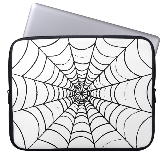 A Simple Spider's Web Laptop Sleeve (Front)