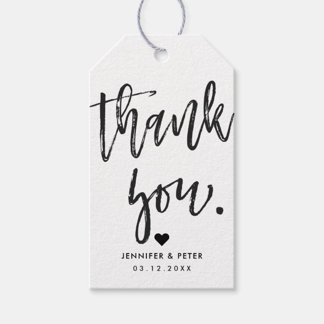 A simple thank you gift tags (Front)