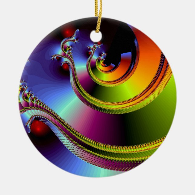 A Simple Twist of Fate Ceramic Tree Decoration (Front)
