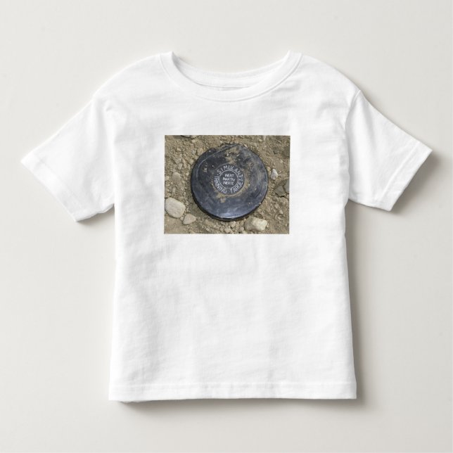 A simulated land mine toddler T-Shirt (Front)