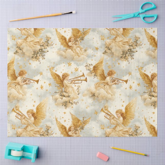 A Singing Angel Choir Series Design #10 Tissue Paper (Craft)