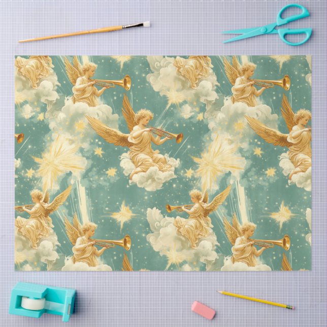 A Singing Angel Choir Series Design #11 Tissue Paper (Craft)