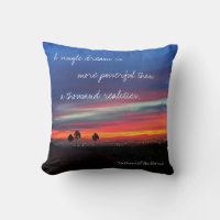 A Single Dream Is Quote Orange Blue Sunset Photo