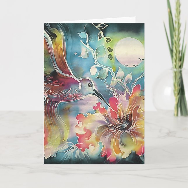 A Single Hummingbird Card (Front)