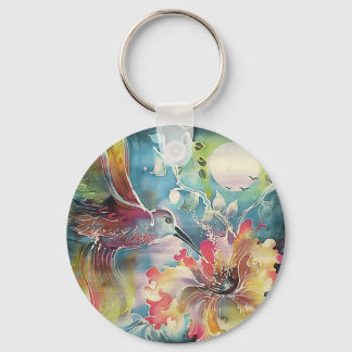 A Single Hummingbird Key Ring