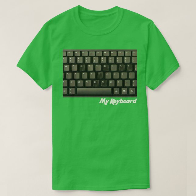 A Single Mans Keyboard T-Shirt (Design Front)