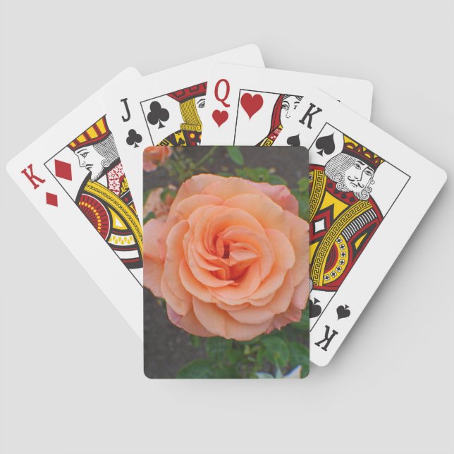 A Single Orange Flower Playing Cards (Back)