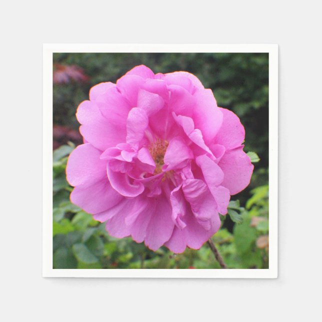 A Single Pink Flower Napkin (Front)