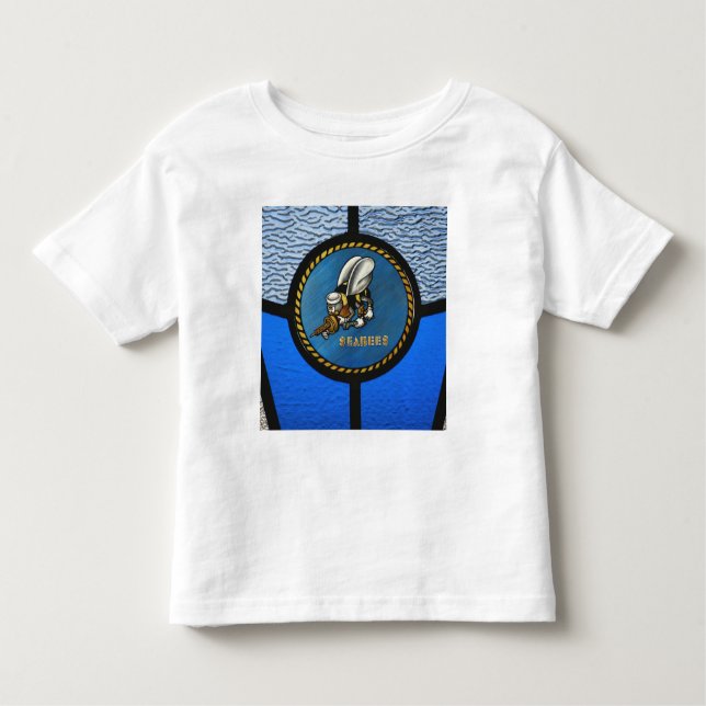 A single Seabee logo Toddler T-Shirt (Front)