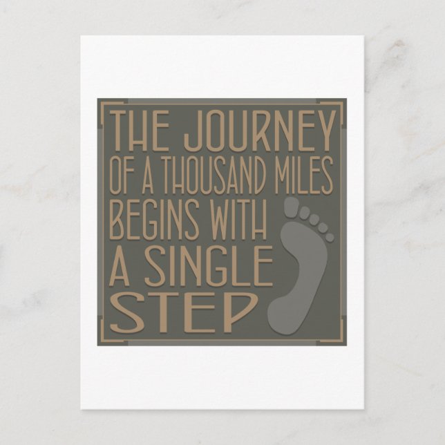 A Single Step Postcard (Front)