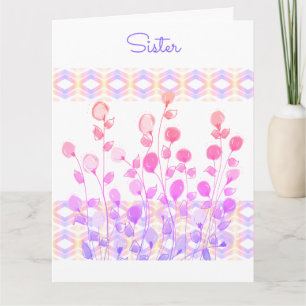 A Sister Birthday Greetings Card