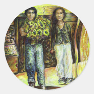 A Sistine ChapeI Phase of a ChaIIenge Classic Round Sticker