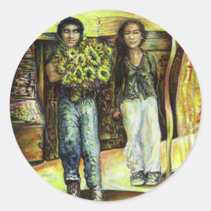 A Sistine ChapeI Phase of a ChaIIenge Classic Round Sticker