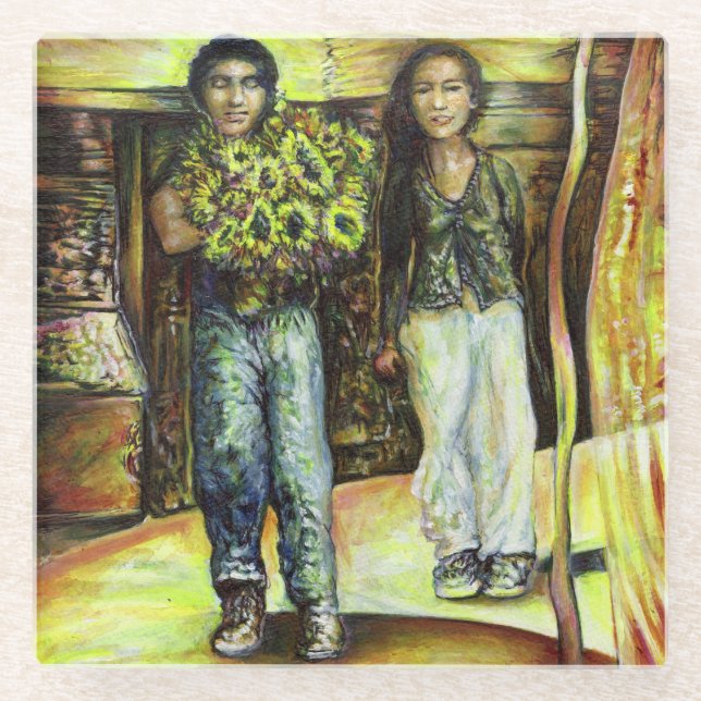 A Sistine ChapeI Phase of a ChaIIenge  Glass Coaster (Front)