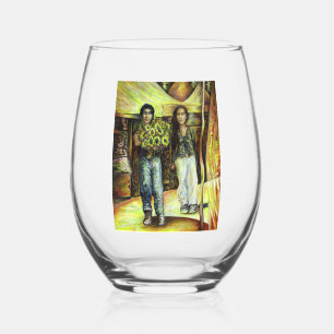 A Sistine ChapeI Phase of a ChaIIenge  Stemless Wine Glass