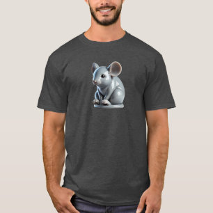 A sitting mouse seems to be waiting for something. T-Shirt