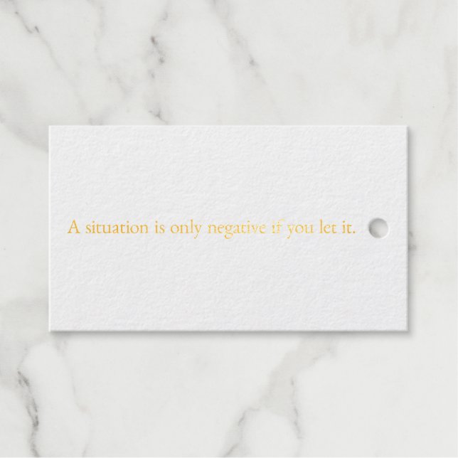 A Situation Foil Gift Tag (Front (Horizontal))