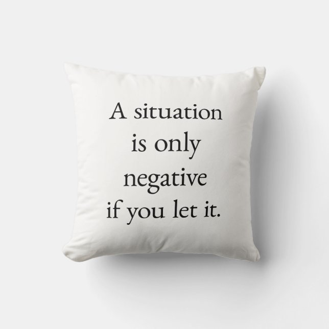 A Situation Throw Pillow (Front)