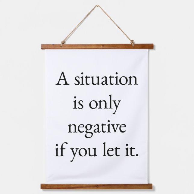 A Situation Wood Topped Wall Tapestry (Front)
