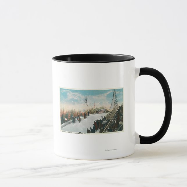 A Ski Tournament Jump Mug (Right)