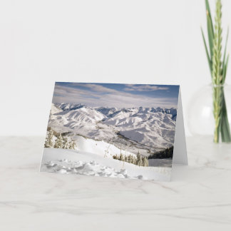 A Skiers View from the Top of Bald Mountain Card