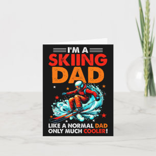 A skiing dad definition much cooler funny father's card