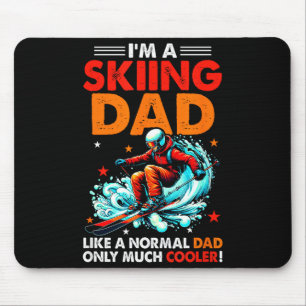 A skiing dad definition much cooler funny father's mouse pad
