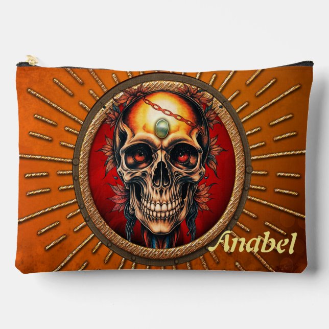 A skull accessory pouch (Front)