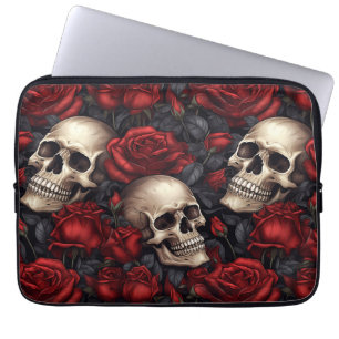 A Skull and Roses Series Design 10 Laptop Sleeve