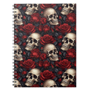 A Skull and Roses Series Design 10 Notebook