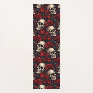 A Skull and Roses Series Design 10 Yoga Mat