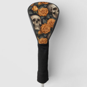 A Skull and Roses Series Design 11 Golf Head Cover