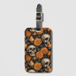 A Skull and Roses Series Design 11 Luggage Tag