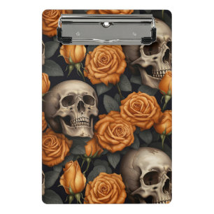 A Skull and Roses Series Design 11 Mini Clipboard