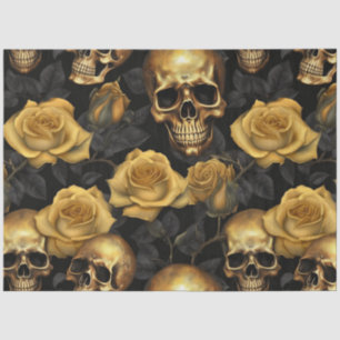 A Skull and Roses Series Design 2 Tissue Paper