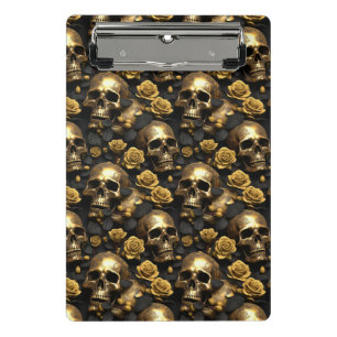 A Skull and Roses Series Design 8 Mini Clipboard