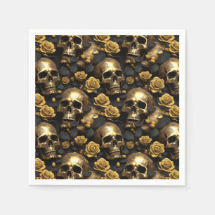 A Skull and Roses Series Design 8 Napkin