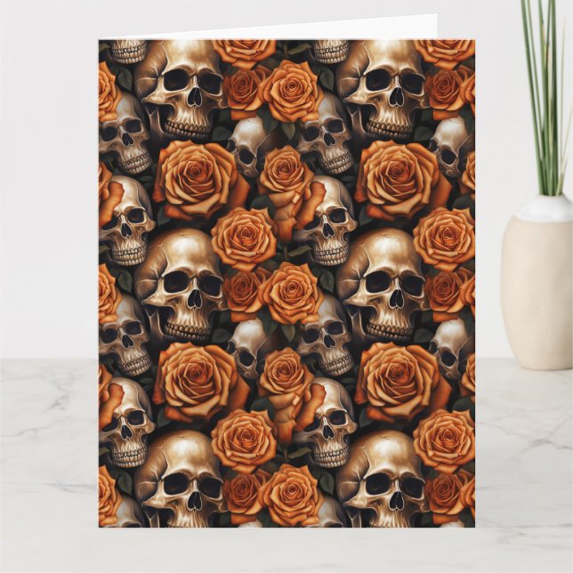 A Skull and Roses Series Design 9 Card (Front)