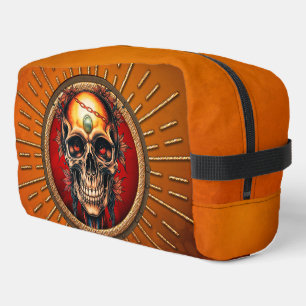 A skull dopp kit